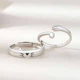 Lovers' Small Lovely Cat Claw Pair Simple Ring – Cat Lover Gifts — 4