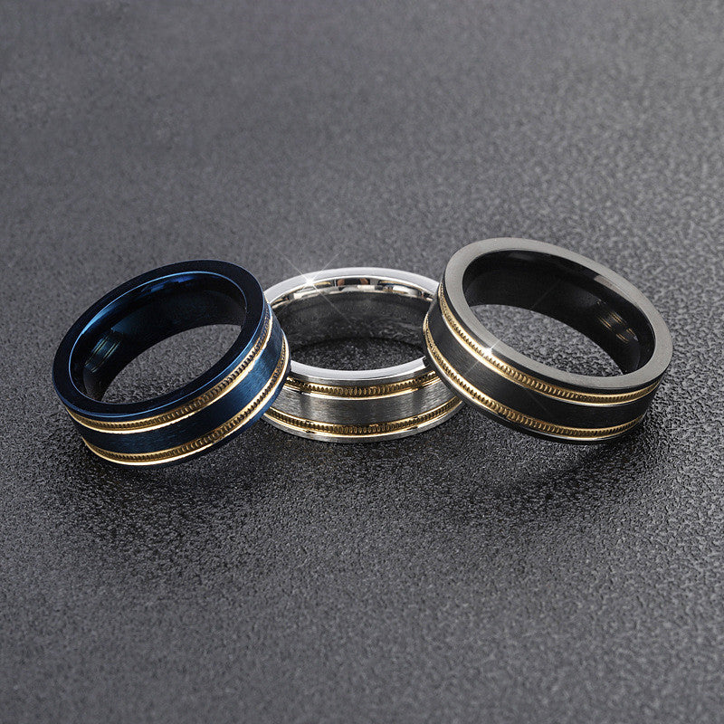 Simple Stainless Steel Men's Ring – Gifts for Him — 1