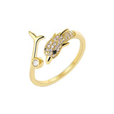 Gold Ring Female Retro Diamond Set Simple French – Gifts for Her — 2