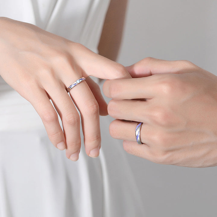 Sterling Silver 925 Couple Ring For Men And Women – Gifts for Her — 1