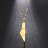 Titanium Steel Corrosion Israel Map Ancient Text – Jewelry Gift Ideas — 6