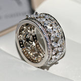 Over Zircon Ring Fashionable Electroplated – Holiday Gift Ideas — 3