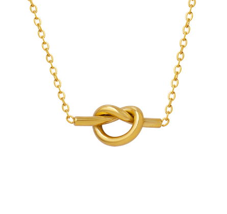 Eclair Golden Knot Necklace – Jewelry Gift Ideas — 1
