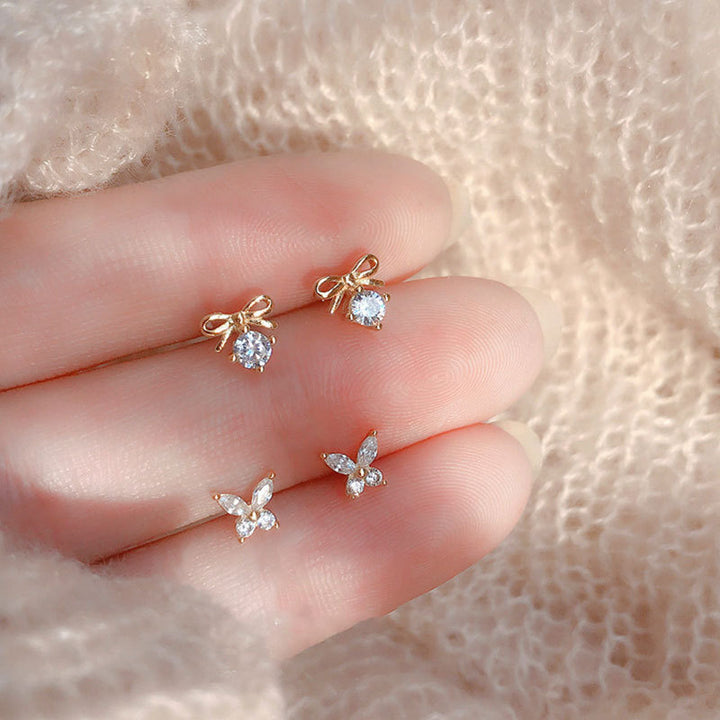 Women's Lucky Clover Mini Earrings – Gifts for Her — 1