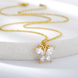 Butterfly Zircon Necklace Ladies Butterfly – Jewelry Gift Ideas — 2