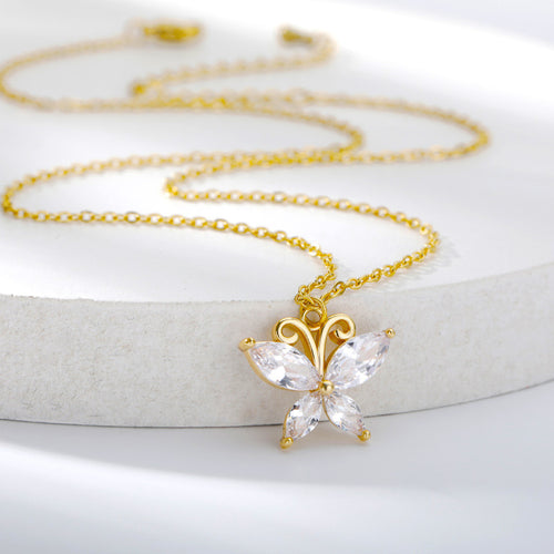 Butterfly Zircon Necklace Ladies Butterfly – Jewelry Gift Ideas — 2