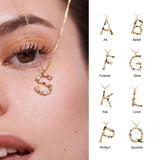 English Letter Necklace Female Colorful Crystals – Jewelry Gift Ideas — 1