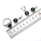 Women's Zircon Necklace Earring Ring Three-piece – Jewelry Gift Ideas — 10