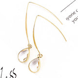 Simple Personality Crystal Water Drop Earrings – Birthday Gifts — 9
