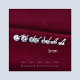 S925 White Stud Earrings With Diamonds Fashionable – Meaningful Gifts — 7