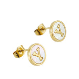 Titanium Steel 26 English Alphabet Letter Earrings – Thoughtful Gifts — 19