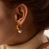 18K Gold Stainless Steel Glossy C- Shaped – Everyday Gifts — 10