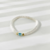 Rainbow Candy Clay Bead Eye Bead Bracelet – Jewelry Gift Ideas — 17