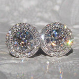 Moissanite Ear Studs Full Diamond – Useful Gifts — 8