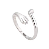 Lovers' Small Lovely Cat Claw Pair Simple Ring – Cat Lover Gifts — 2
