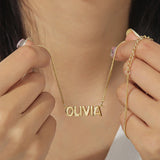 Personalized 3D Bubble Name Necklace – Jewelry Gift Ideas — 1