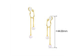 Silver Non-piercing Tassel Personalized Pearl – Birthday Gifts — 4