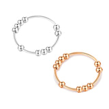 Stress Anxiety Stainless Steel Bead Ring – Special Occasion Gifts — 5