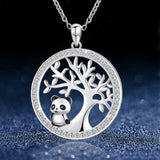 Women's Crystal Necklace With Full Diamond Panda – Jewelry Gift Ideas — 5