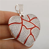925 Silver Heart Shaped Zircon Pendant – Jewelry Gift Ideas — 1