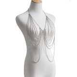 Fashion Multi Layered Fringe Diamond Body Chain – Stylish Gifts — 5