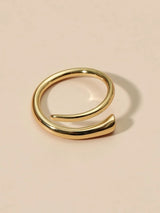 Women's Simple Alloy Geometric Open Adjustable Ring – Gifts for Her — 2