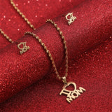 Mother's Day Jewelry Set Stainless Steel I Love – Jewelry Gift Ideas — 1