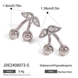 Stainless Steel Cherry Necklace Cute Earrings – Jewelry Gift Ideas — 6