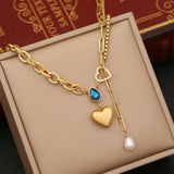 Niche High-grade Pearl Heart Pendant Zircon – Jewelry Gift Ideas — 5