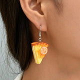 Imitation Orange Mousse Cake Earrings – Stylish Gifts — 2