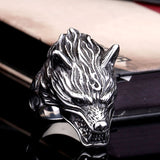 Viking Nordic Wolf Head Ring Stainless Steel – Jewelry Gift Ideas — 2