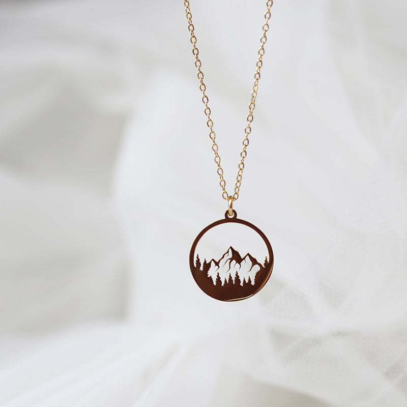 Fashion Plateau Round Necklace Clavicle Chain – Jewelry Gift Ideas — 1