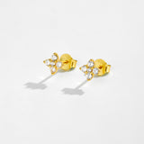 S925 Sterling Silver Stud Earrings Zircon Simple – Birthday Gifts — 6