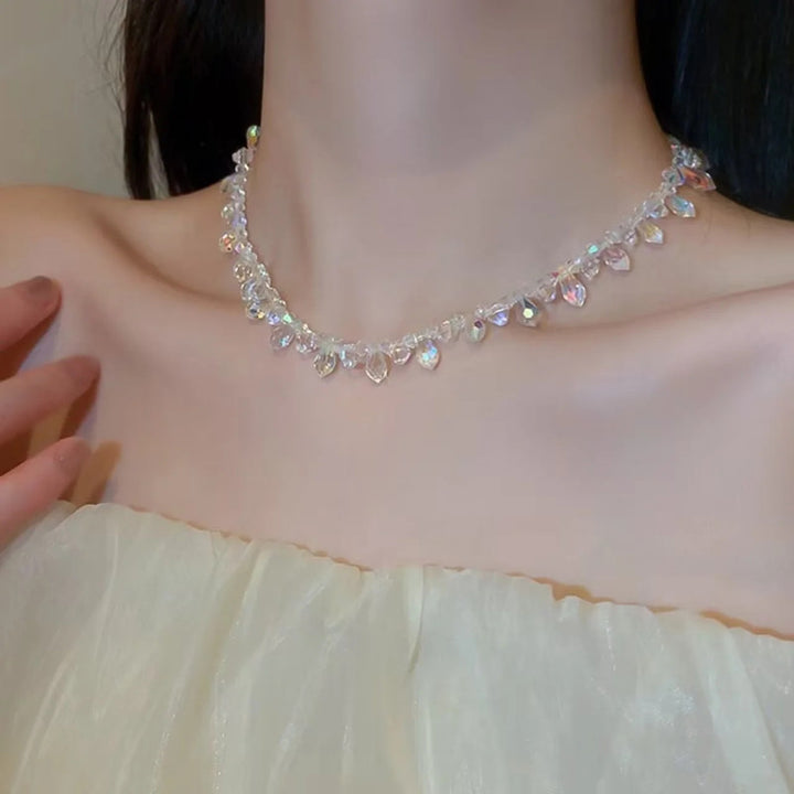 Colorful Crystal Necklace Women's Simple Niche – Jewelry Gift Ideas — 1