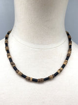 Coconut Shell Charcoal Turquoise Necklace – Jewelry Gift Ideas — 6