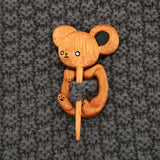 Wooden Animal Brooch Cute Gift Knitted Sweater – Jewelry Gift Ideas — 4