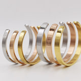 18K Rose Gold Titanium Steel C Bracelet – Jewelry Gift Ideas — 3