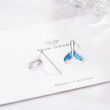 Women's Fashion Blue Mermaid Tail Earrings – Stylish Gifts — 3