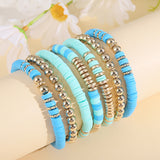 Retro Bohemian Polymer Clay Ball Bracelet Suit – Jewelry Gift Ideas — 9