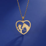 Love Necklace Fashionable Temperament Cutting – Jewelry Gift Ideas — 9
