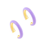 Solid Color Simple Painting Oil Earrings INS Wind Ear – Creative Gifts — 2