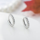 Sterling Silver Earring With Diamond - inlaid – Jewelry Gift Ideas — 3