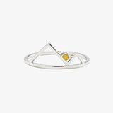 Statement Cutout Geometric Valley Sunset Ring – Practical Gifts — 2