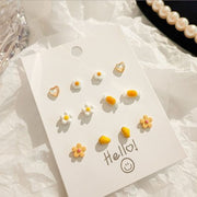 Sterling Silver Needle Stud Earrings Women's Set Small – Gifts for Her — 9