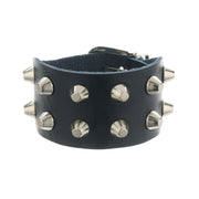 Metal Rock Double Row Flat Rivet Bracelet PU – Jewelry Gift Ideas — 2