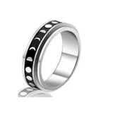 Stars And Moon Titanium Steel Rotatable Ring – Gift Ideas — 3