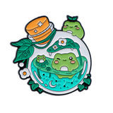 Frog Brooch Cartoon Golden M Badge Clothing – Stylish Gifts — 5