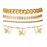Tassel Butterfly Pendant Chain Anklet Suit – Jewelry Gift Ideas — 4