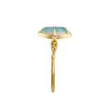 Women's Turquoise White Crystal Ring – Gifts for Her — 5