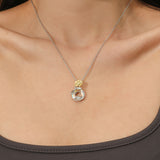 Fashion Circle Crystal Sunflower Necklace – Jewelry Gift Ideas — 2